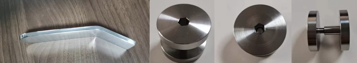 Rod and disc stock, cut to whatever the job needs.