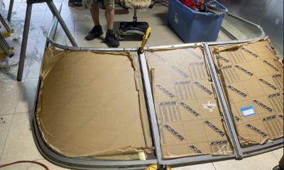 Fitting a curved frame. The curve is the part almost nobody else will take on.
